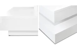 Stoliv Soffbord 70 cm Vridbart med Förvaring Hylla