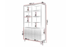 Strontian Bokhylla 101x40 cm Scandinavian Choice White