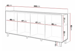 Strontian Highboard Scandinavian Choice Black