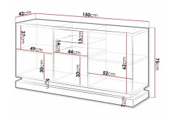 Strontian Highboard Scandinavian Choice Black