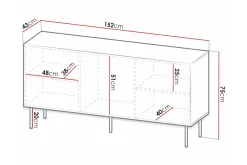 Strontian Highboard Scandinavian Choice Black