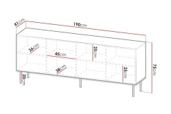 Strontian Highboard Scandinavian Choice White