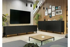 Strontian Möbelset För Vardagsrum Scandinavian Choice Black