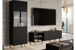 Strontian Möbelset För Vardagsrum Scandinavian Choice Black