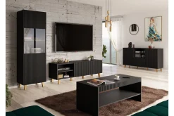 Strontian Möbelset För Vardagsrum Scandinavian Choice Black