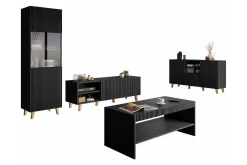 Strontian Möbelset För Vardagsrum Scandinavian Choice Black