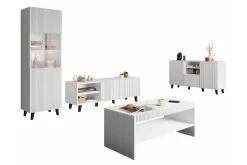 Strontian Möbelset För Vardagsrum Scandinavian Choice White