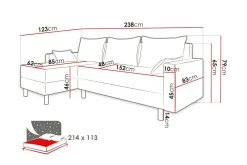Summerhill 3-sits Hörnbäddsoffa