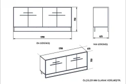 Susia Sidobord 180 cm