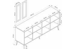 Syrri Konsollbord 180 cm