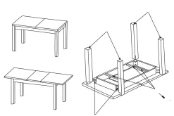 Tabell Förlängningsbart matbord 140 cm
