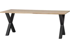 Tablo Matbord X-Formade Ben 220 cm Obehandlat