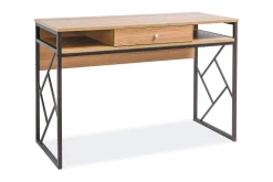 Tablonal Skrivbord 110 cm med Förvaring Låda + Hyllor