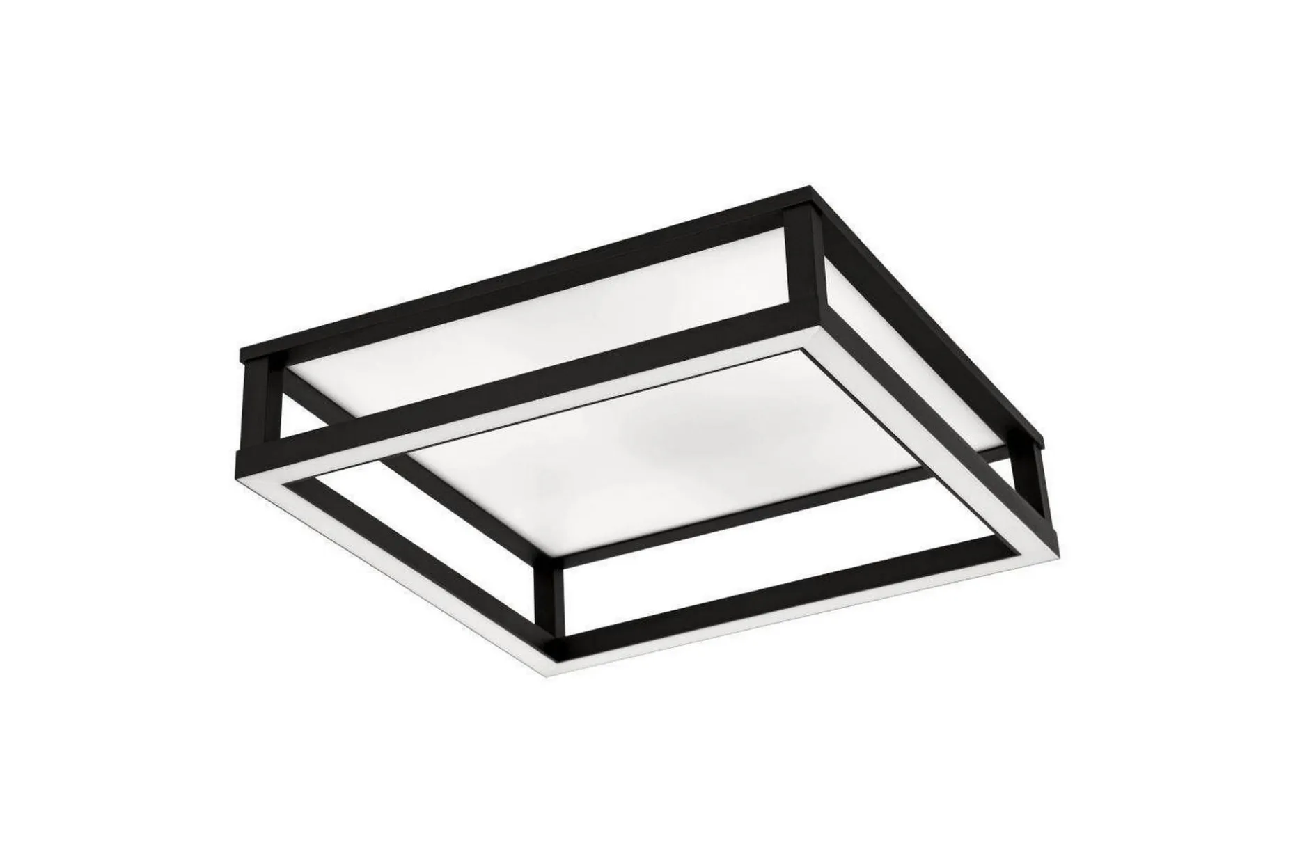 Takbelysning Eglo Macellara Svart/Vit 45x45 cm