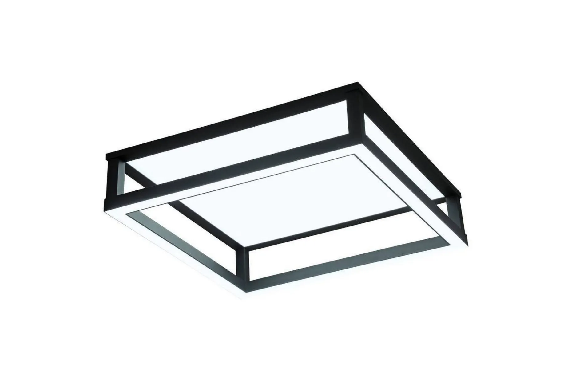 Takbelysning Eglo Macellara Svart/Vit 45x45 cm