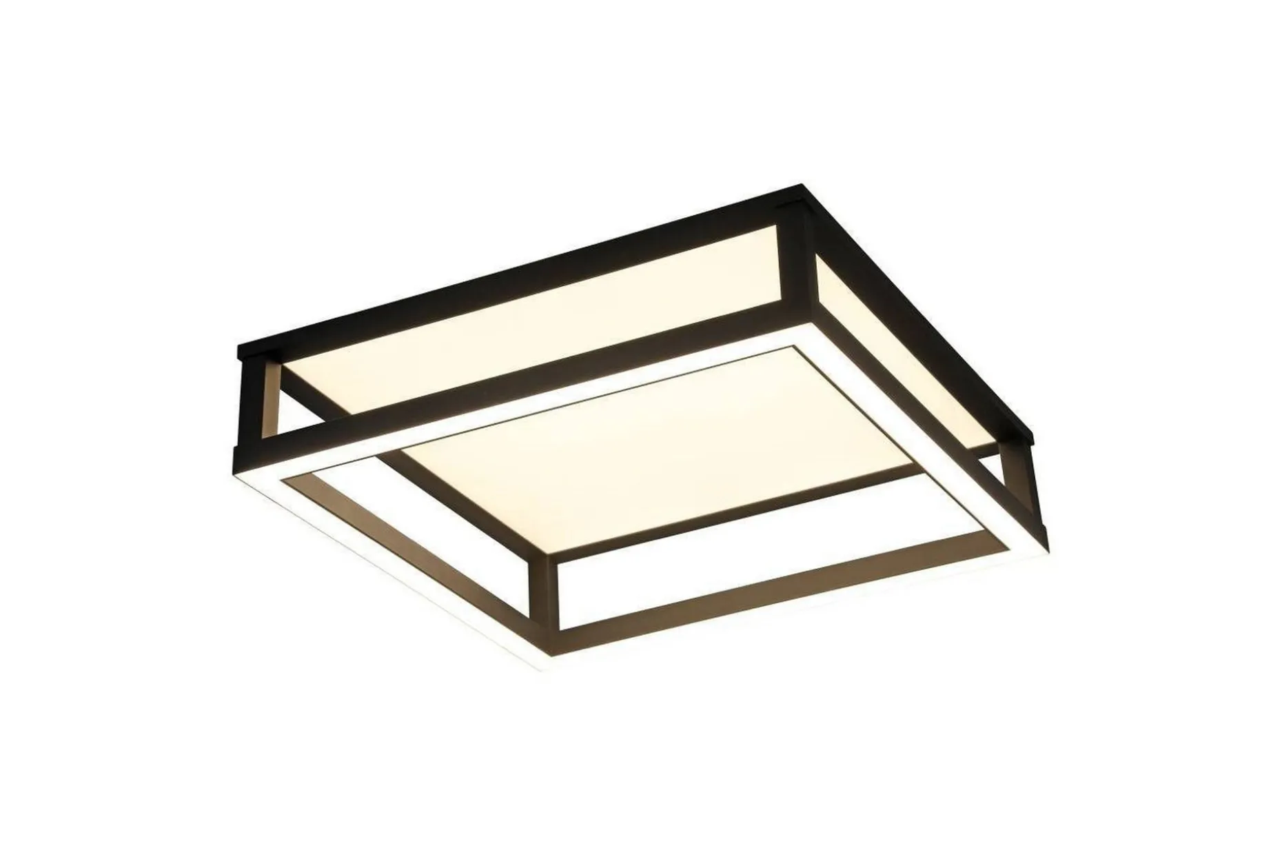 Takbelysning Eglo Macellara Svart/Vit 45x45 cm