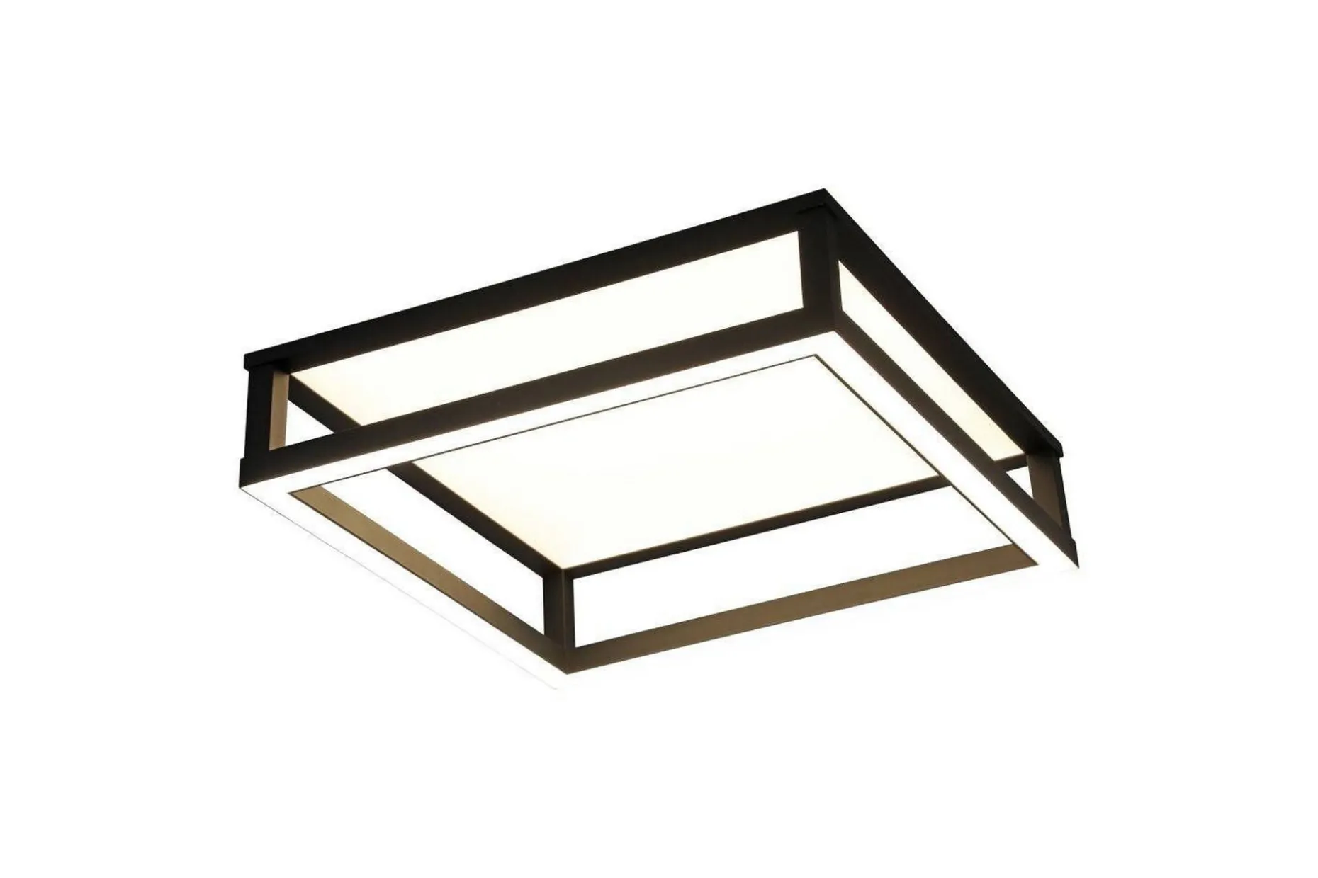 Takbelysning Eglo Macellara Svart/Vit 45x45 cm