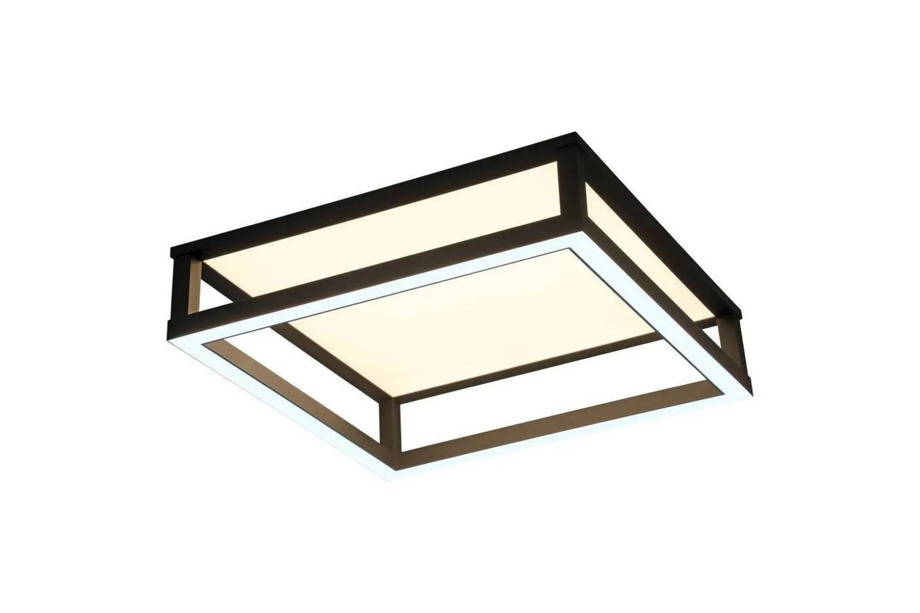 Takbelysning Eglo Macellara Svart/Vit 45x45 cm