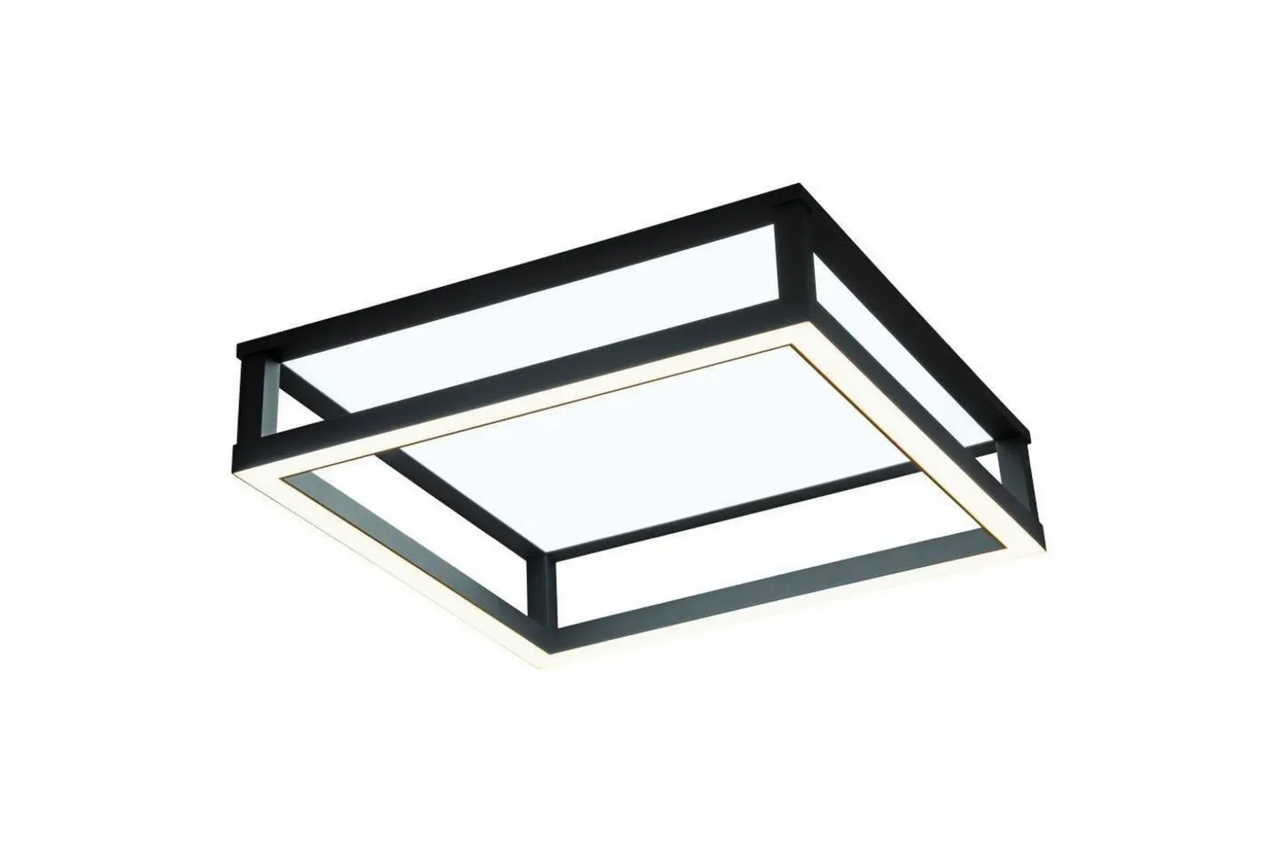 Takbelysning Eglo Macellara Svart/Vit 45x45 cm