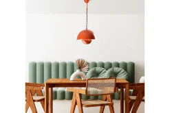 Taklampa Brena Enkelt Uttag Orange
