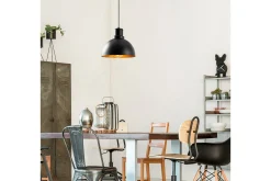 Taklampa Chichelai Single Svart