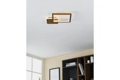 Taklampa Eglo Gafares Kvadrat Guldfärgad/Vit