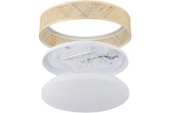 Taklampa Eglo Luppineria Ø380 mm Vit Brun