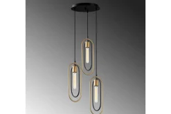 Taklampa Pindor Thre svart / guld