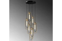 Taklampa Pindor Thre svart / guld