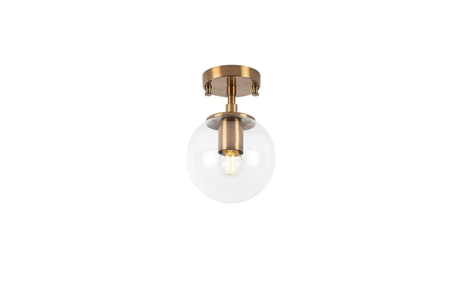 Taklampa Sone Vintage Transparent