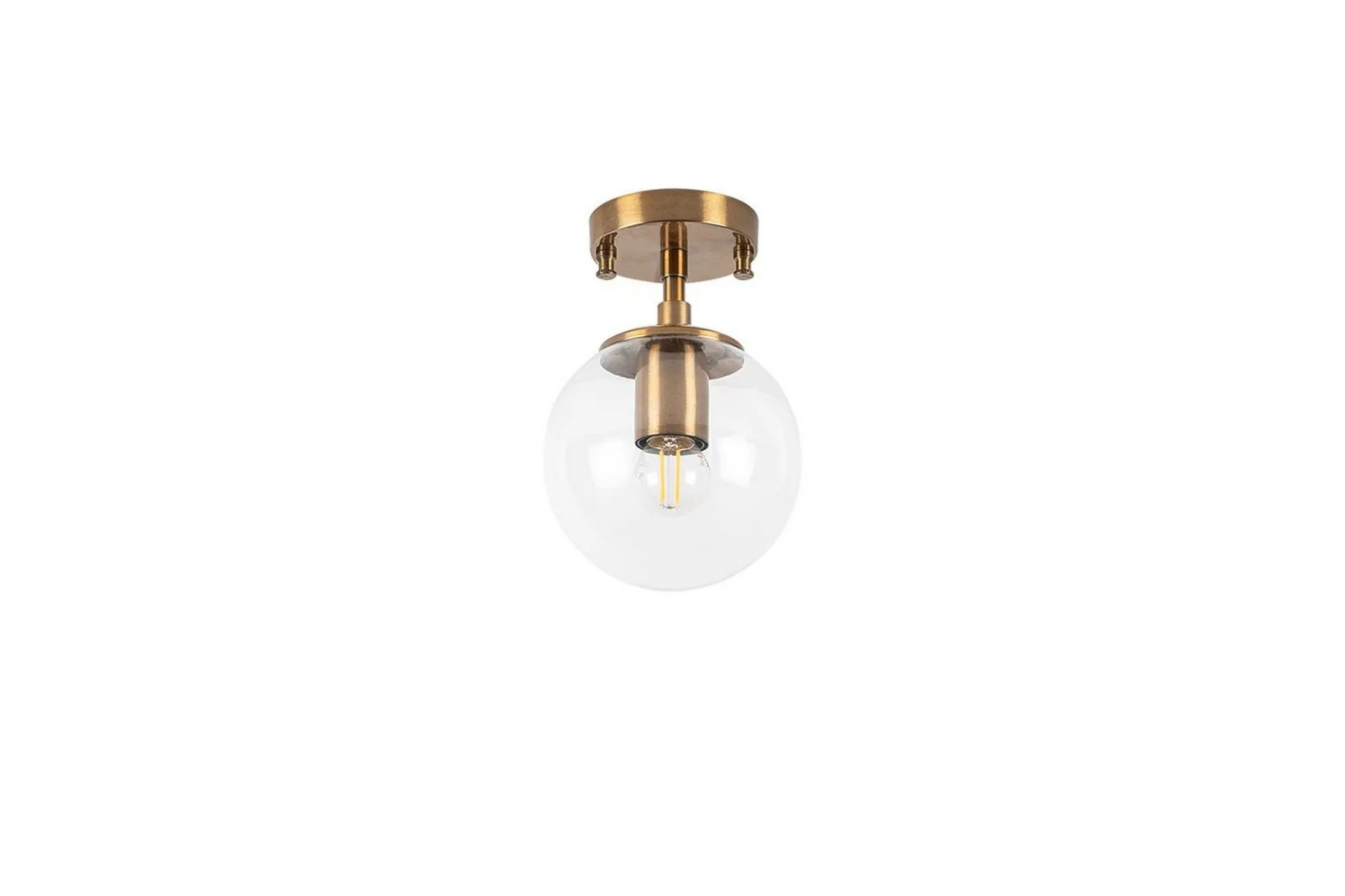 Taklampa Sone Vintage Transparent
