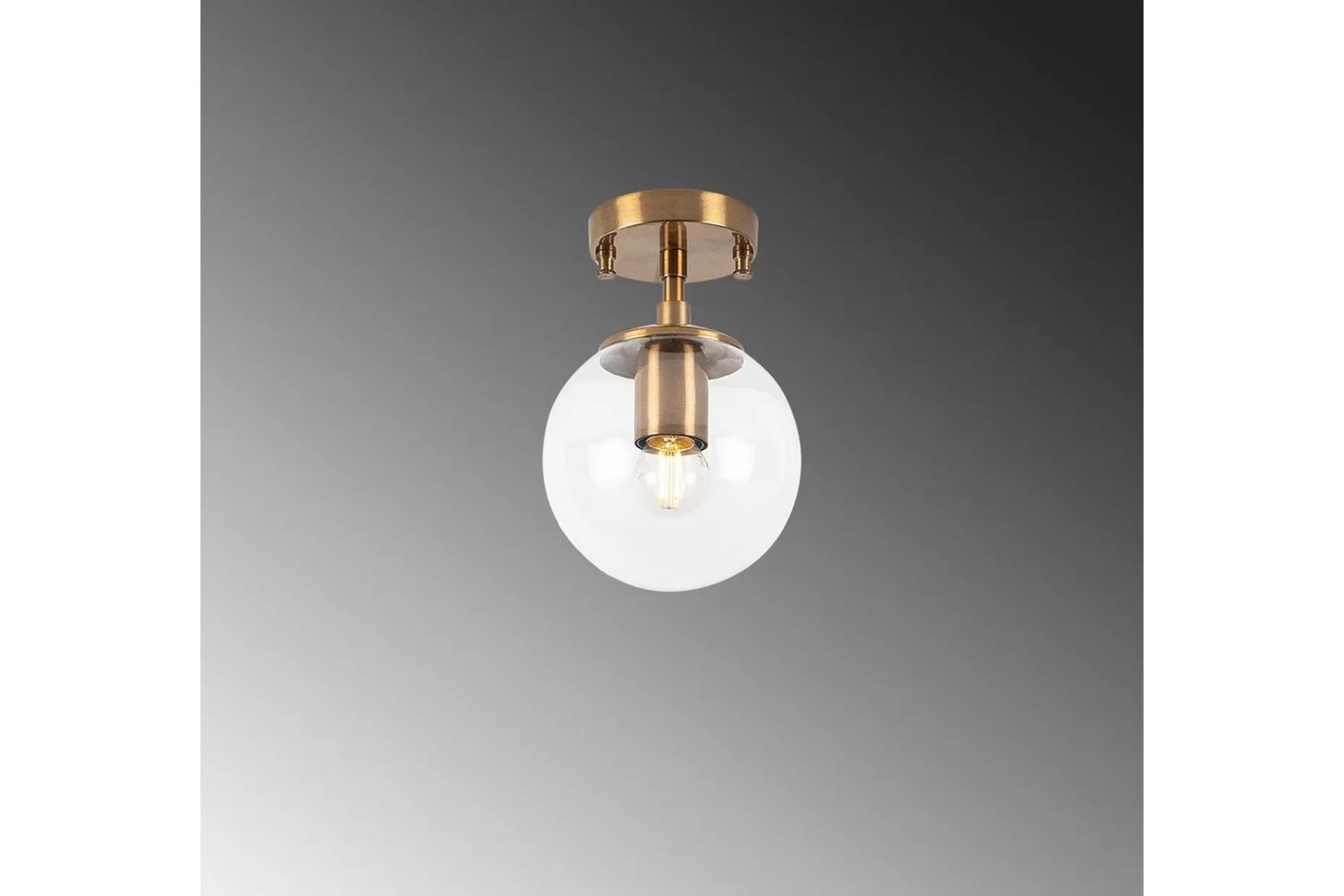 Taklampa Sone Vintage Transparent