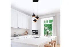 Taklampa Sood Koppar / Svart
