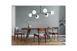 Taklampa Sudatoor Fibran Svart / Vit