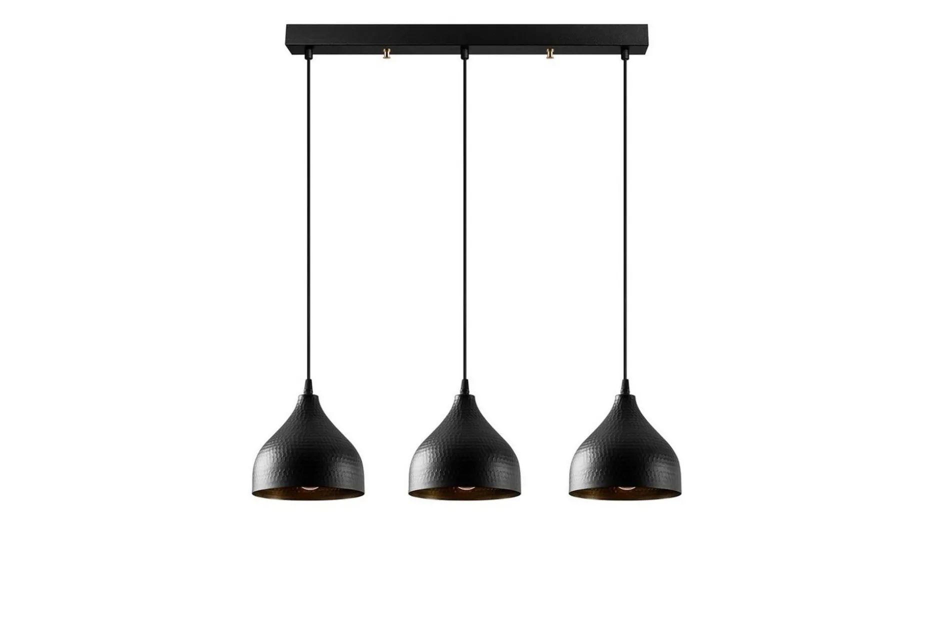Taklampa Thela Triple Svart