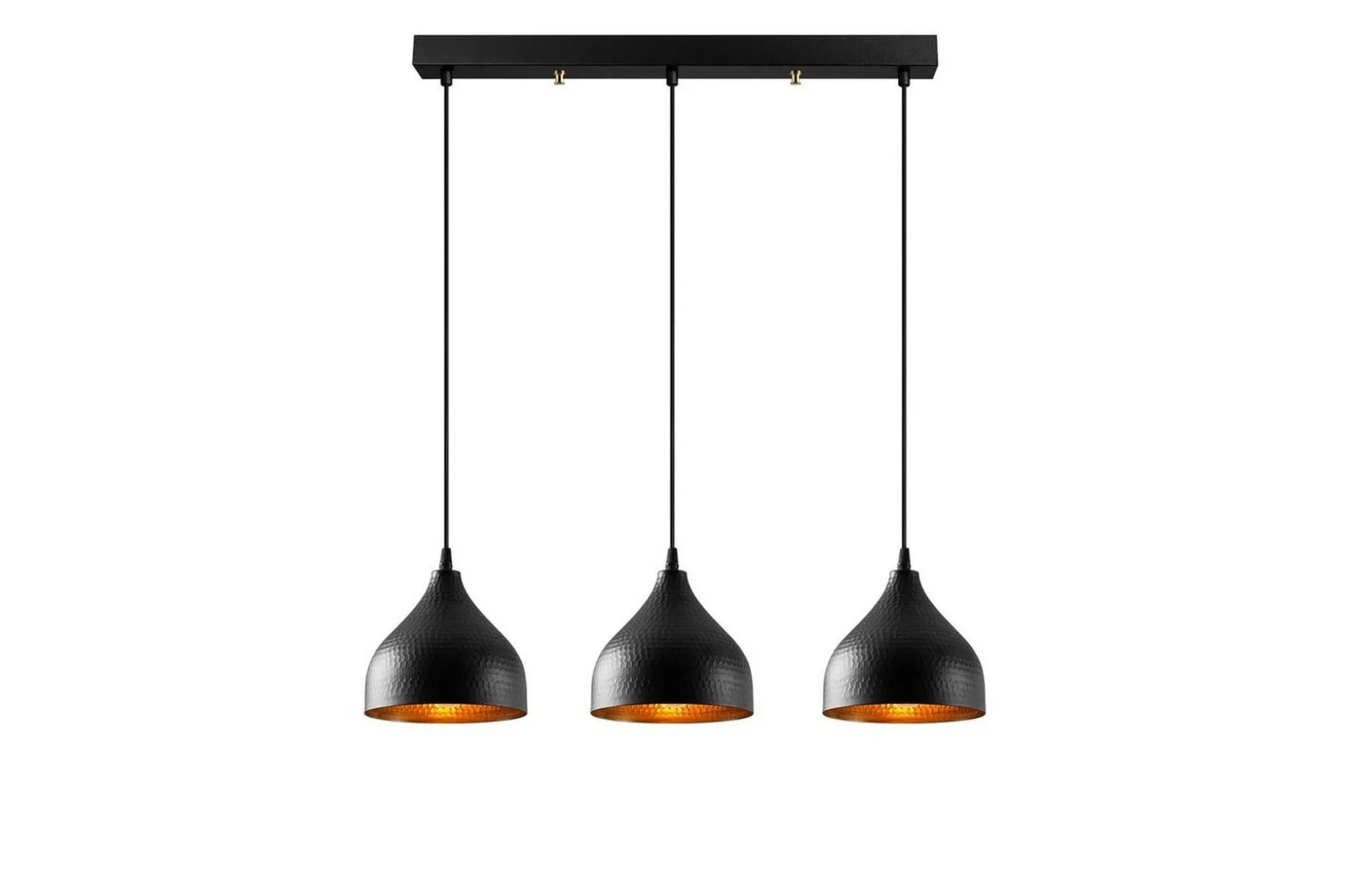 Taklampa Thela Triple Svart
