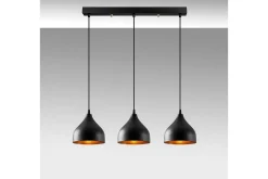 Taklampa Thela Triple Svart