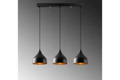 Taklampa Thela Triple Svart