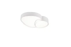Taklampa TRIO Rise 43 cm, Mattvit