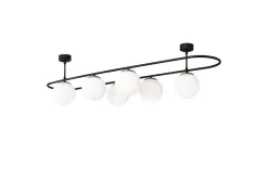 Taklampa Wynel Svart / Vit Sex Socket