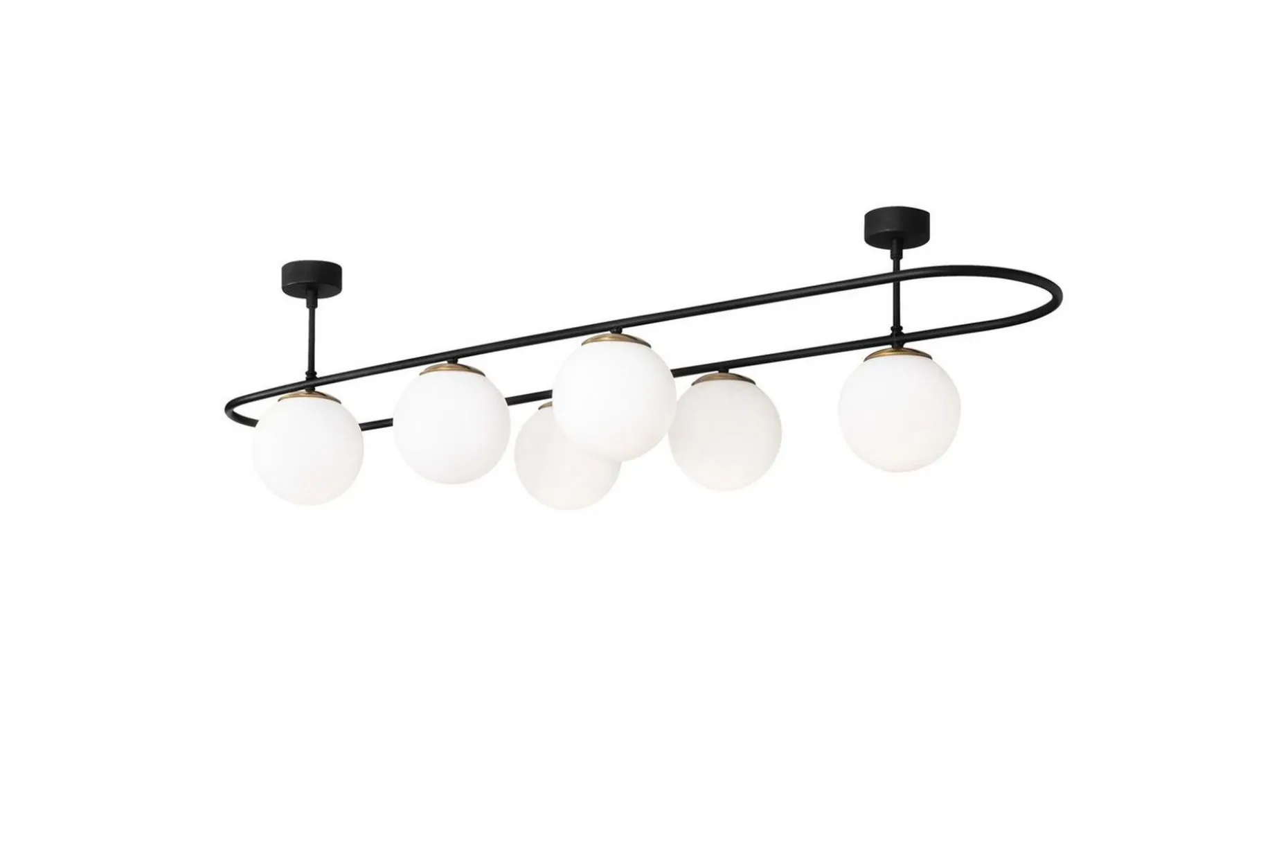 Taklampa Wynel Svart / Vit Sex Socket