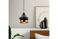 Taklampa Yildo Svart/Koppar