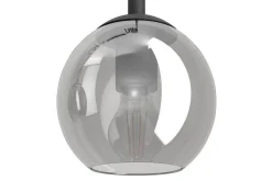 Takpendel Eglo Argallo Svart/Transparent med 4 Lampor