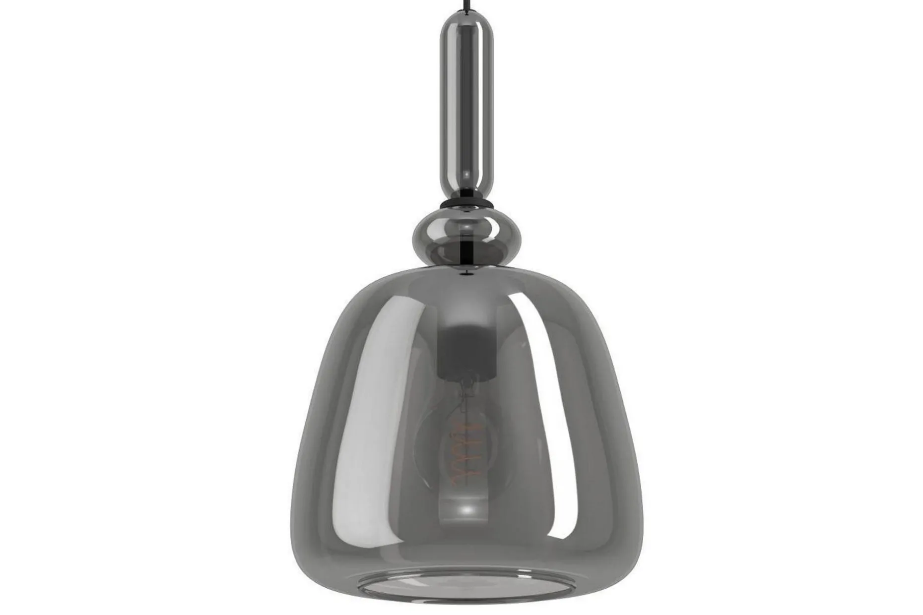 Takpendel Eglo Bovino Svart/Transparent