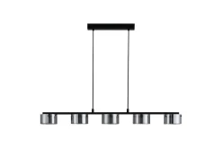 Takpendel Eglo Copillos Svart/Transparent med 5 Lampor