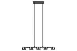 Takpendel Eglo Copillos Svart/Transparent med 5 Lampor