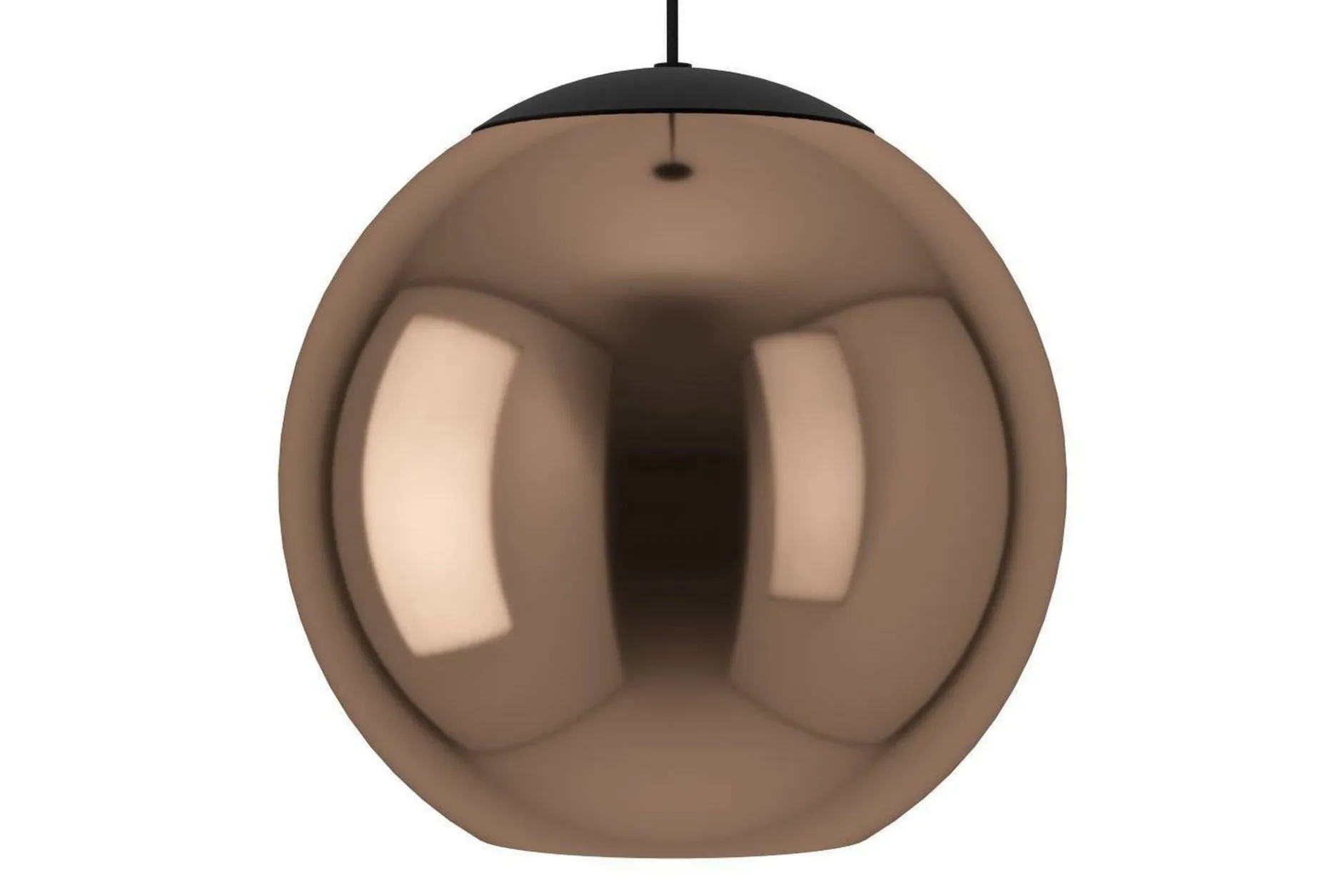 Takpendel Eglo Cordoba Rondell Svart/Koppar med 3 Lampor