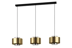 Takpendel Eglo Duglia Transparent/Guld med 3 Lampor