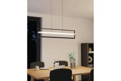Takpendel Eglo Farneta Svart/Satin Ram