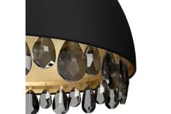 Takpendel Eglo Gaetano 2 Svart/Guld Kristall